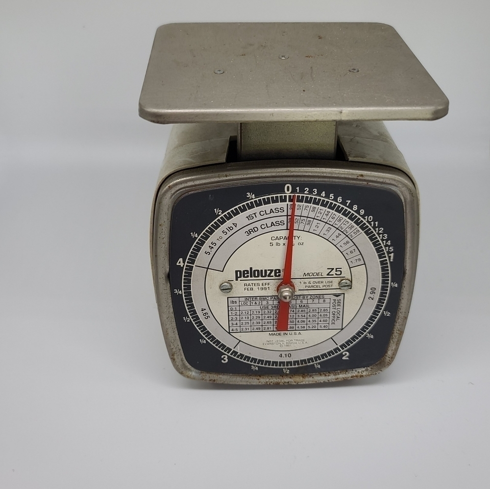 vintage pelouze 1991 postal scale